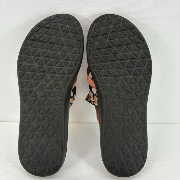 Teva‎ Voya Zillesa Womens Size 11 Strap Sandals Peach Blue Aztec Style 1117032 - Picture 6 of 9